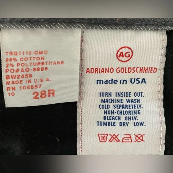 NWOT Adriano Goldschmied JEANS NWOT 28R - Picture 7 of 10